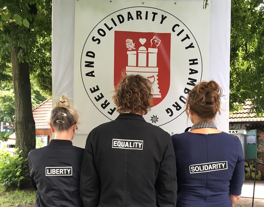 Liberty, Equality, Solidarity im Arrivati Park